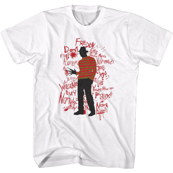 Freddy Krueger citerar mardröm på Elm Street T-shirt L