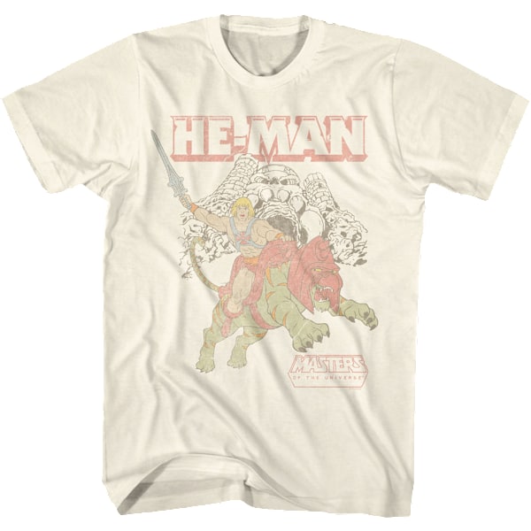 Retro He-Man & Battle Cat Masters of the Universe T-shirt M