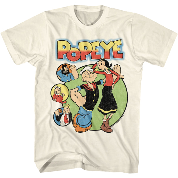 Character Circles Popeye T-shirt L