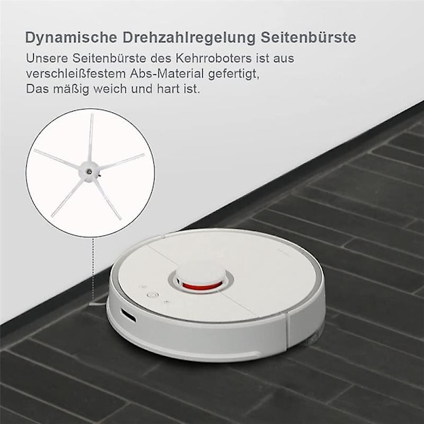 Q7 Max Q7 Max+ Q7 Robotdammsugare Tillbehör Ersättningshuvudborste Sidoborste Moppdyna