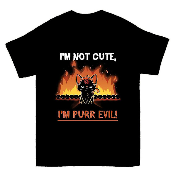 Jeg er ikke sød, jeg er purr-ond T-shirt M