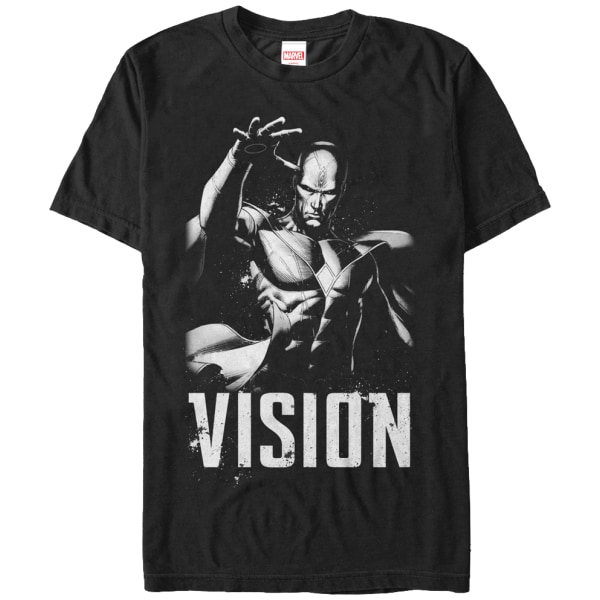 Sort og Hvid Vision Marvel Comics T-Shirt Ny XXL