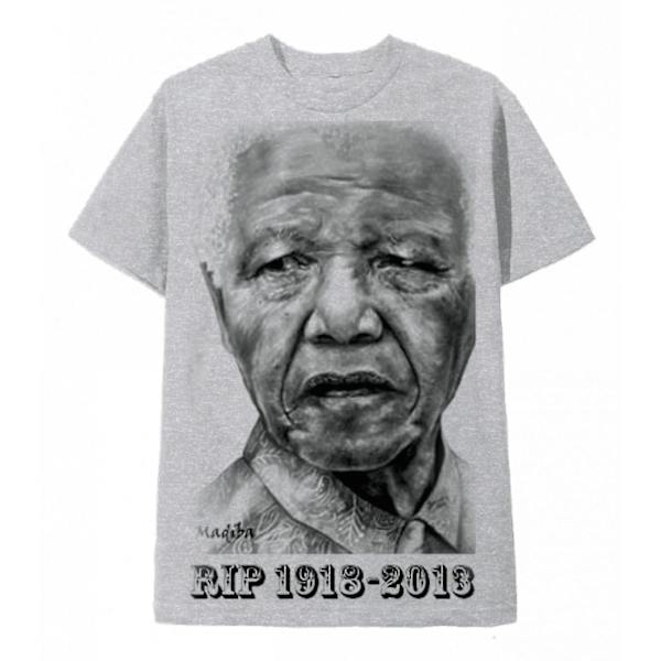 T-skjorte Nelson Mandela Rip XL