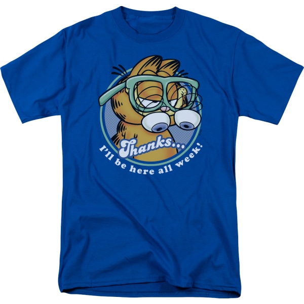 I'll Be Here All Week Garfield T-shirt M