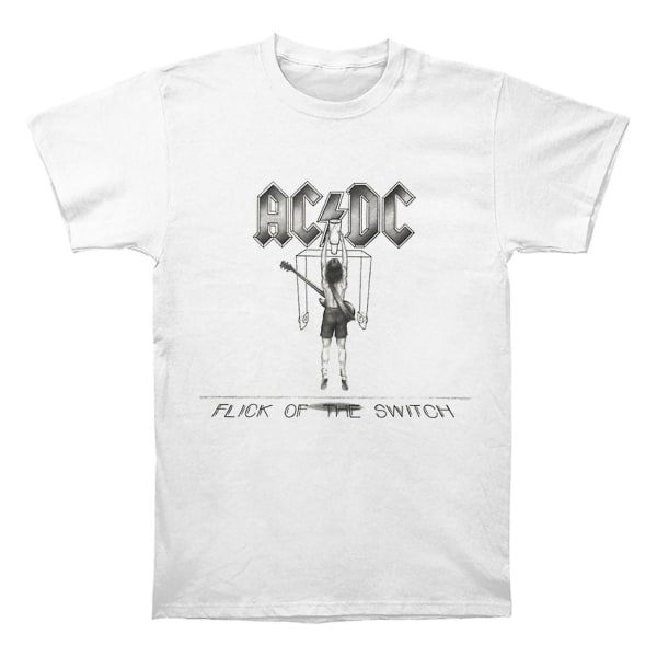 ACDC Switch Hvit T-skjorte M