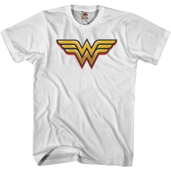 Airbrush Wonder Woman Logo DC Comics T-skjorte Ny M