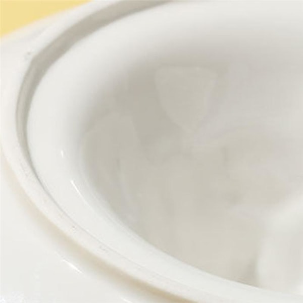 Fruktsalladsskål i vitt porslin Köksbestickskål Soppbord Mat Snackbehållare