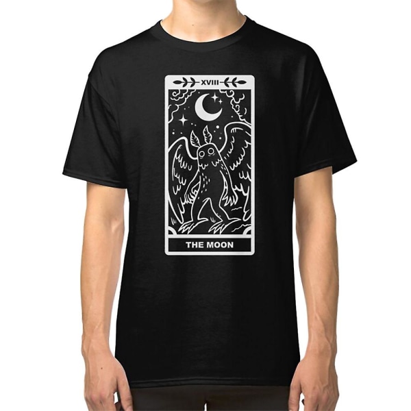 Mothman - Vit Linjer T-shirt XXXL