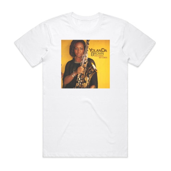 Yolanda Brown April Showers May Flowers Album Cover T-shirt Vit S