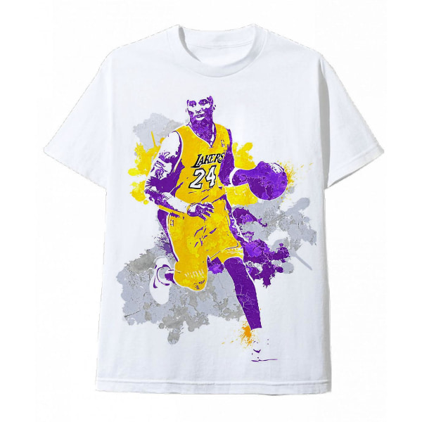 Vit T-shirt med Kobe Bryant-borste XXXL