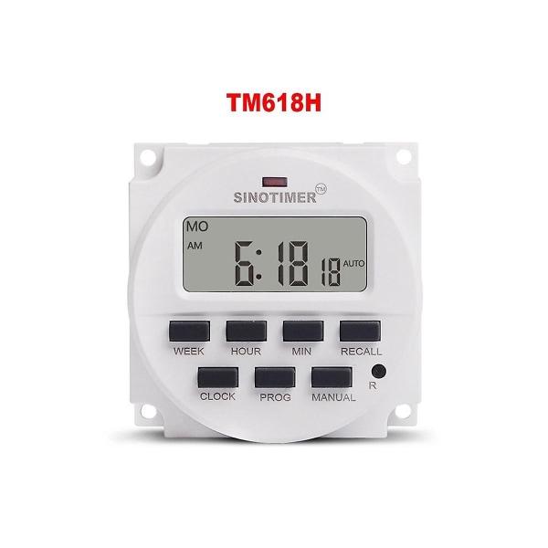 Tm618h-4 Dc 12V Spændingsudgang Digital 7 Ugers Programmerbar Timer Switch Tid Relæ Kontrol