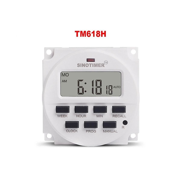 Tm618h-4 Dc 12V Spänning Utgång Digital 7 veckor Programmerbar Timer Switch Tid Relä Styrning