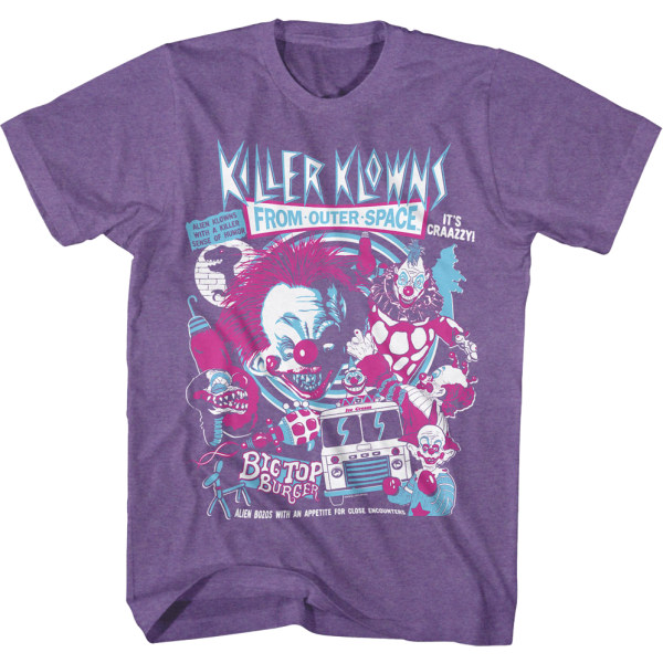 Crazy Collage Killer Klowns From Outer Space T-shirt XXXL