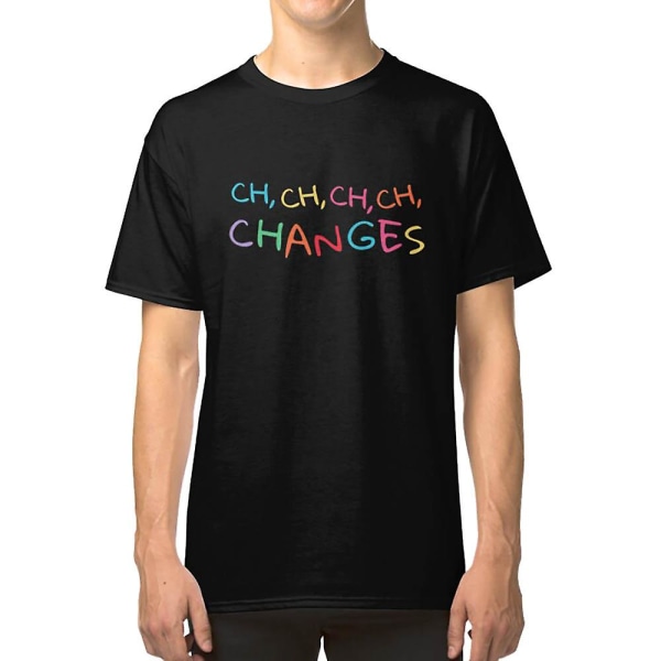 CHANGES - T-shirt med skjorter og gaver til David Bowie-fans XXL