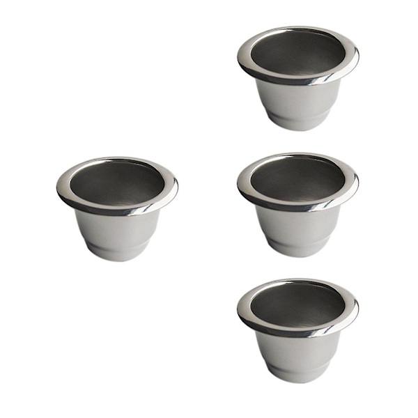 4-pack Återanvändbara Kaffe Kapslar i Rostfritt Stål, Fyllbara Kaffe Filter, Återanvändbara Kaffe Pods