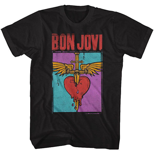 Bon Jovi Heart And Dagger T-skjorte S