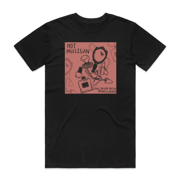 Hot Mulligan Jag blev kär i Princess Peach Album Cover T-Shirt Svart S