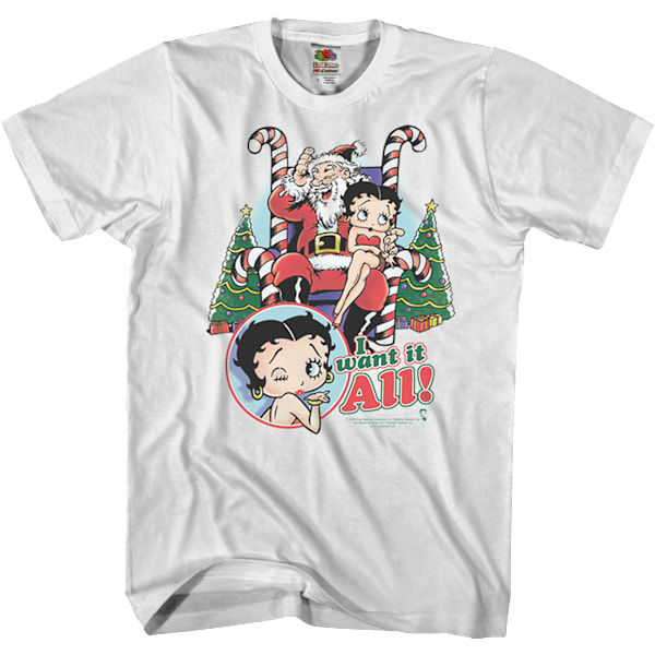 Haluan Kaiken Betty Boop -T-paita S