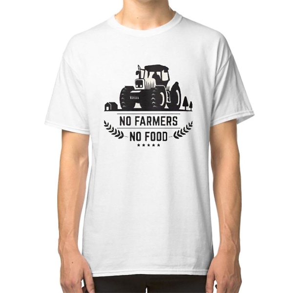 No Farmer No Food - We Support Our Farmers - Bonde Jul T-shirt L