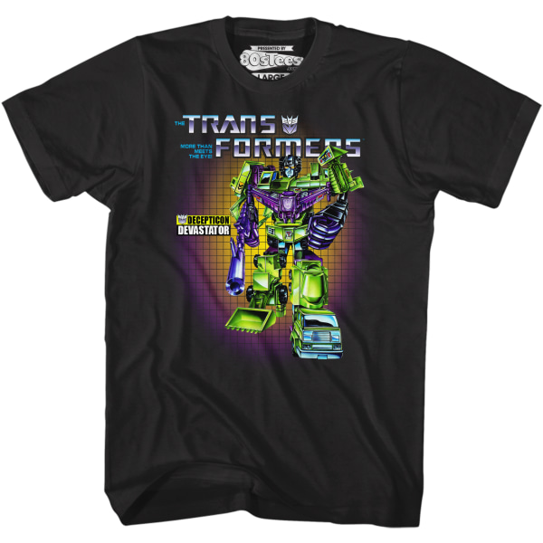 Box Art Devastator Transformers T-shirt XXL