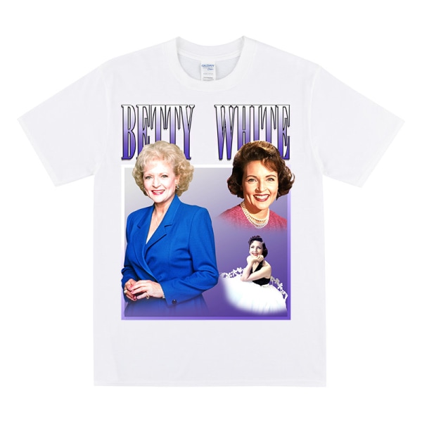 BETTY WHITE Hyldest T-shirt White XL