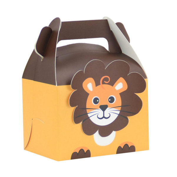 40 dyre-festposer, papirsgaveposer, små papirsposer til børnefest, 4 designs jungle tema b