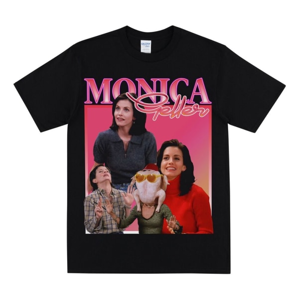 MONICA GELLER Hyldest T-shirt Black L