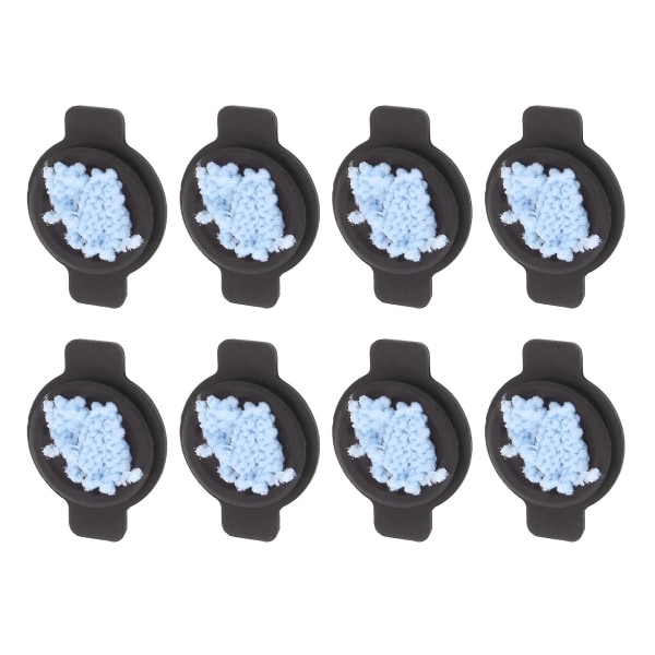 8 stk Robot Hjul Dekk Mopp Klut Vannhette Erstatning for Braava 380 380t 381 380j 390 320
