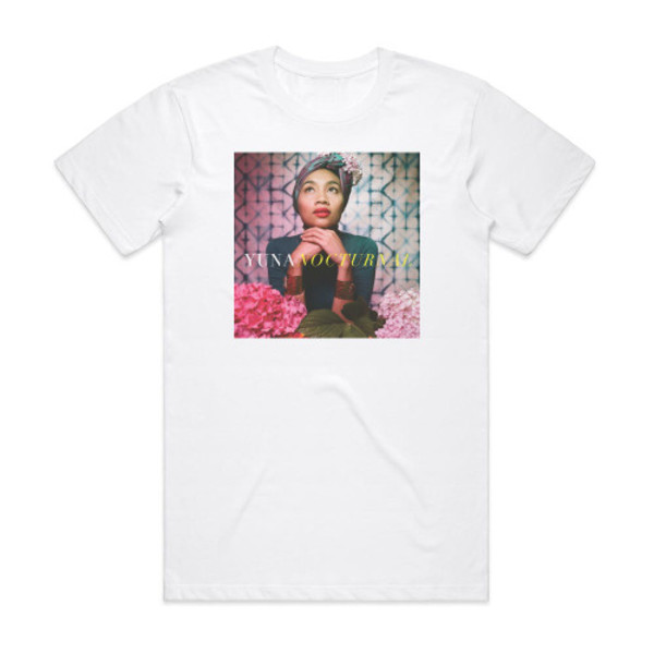 Yuna Nocturnal -albumin kansikuva - T-paita valkoinen XL