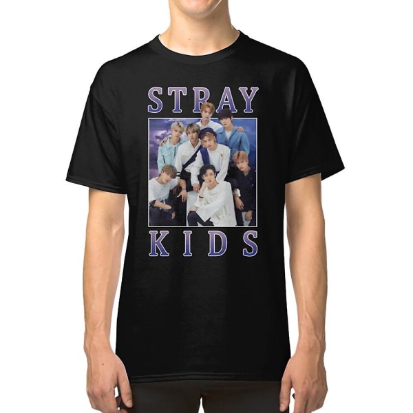 STRAY KIDS Vintage Retro Band Stil 90-tals T-shirt XXXL
