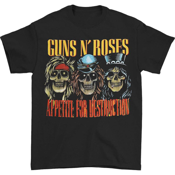 Guns N Roses AFD Skulls T-shirt S