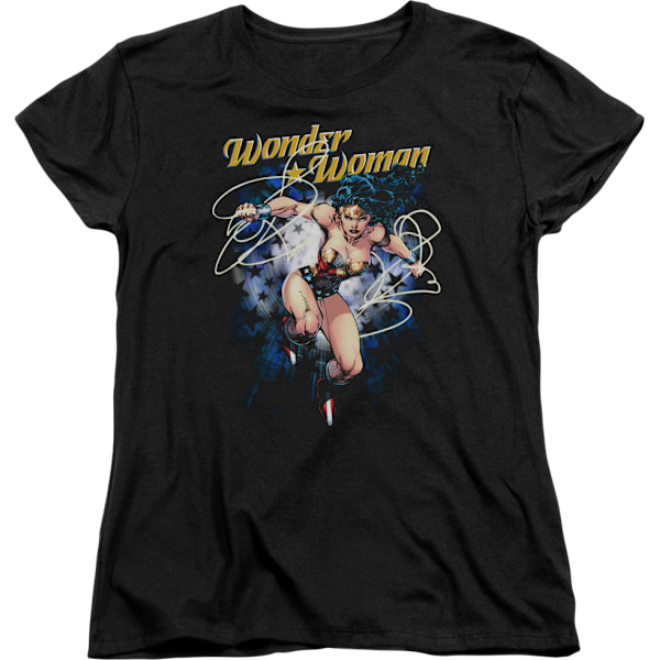 Ny Wonder Woman-T-shirt för kvinnor med stjärnform M