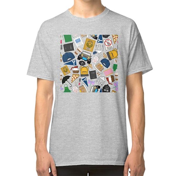 Ultimate Fan Pattern Icons All Over Print Grønn Pakke T-skjorte grey XXXL
