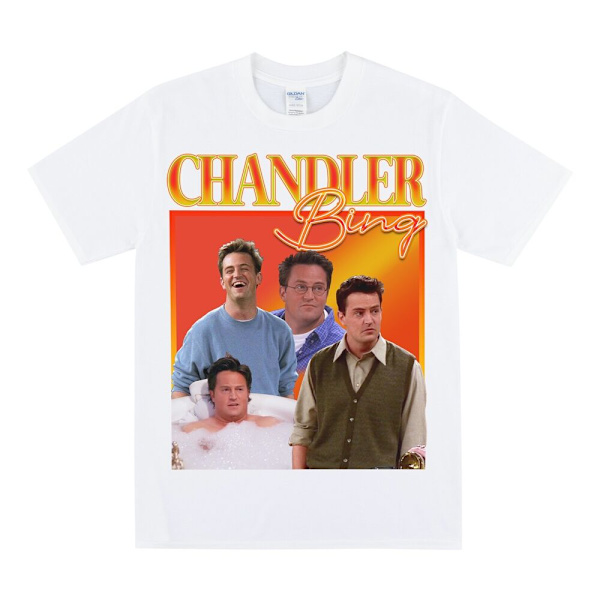CHANDLER BING -kunnianosoitus T-paita White L