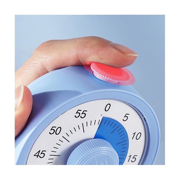Vision Timer Mekanisk Köktimer 60 Minuter Alarm Matlagning Timer Rosa