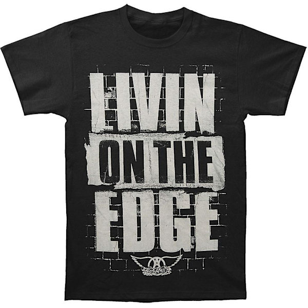 Aerosmith Livin On The Edge Murvegg T-skjorte M