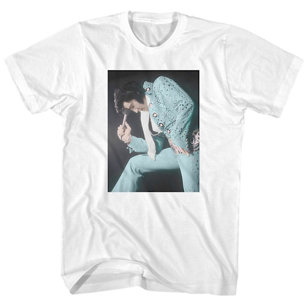 Elvis Presley T-shirt med levande porträtt S