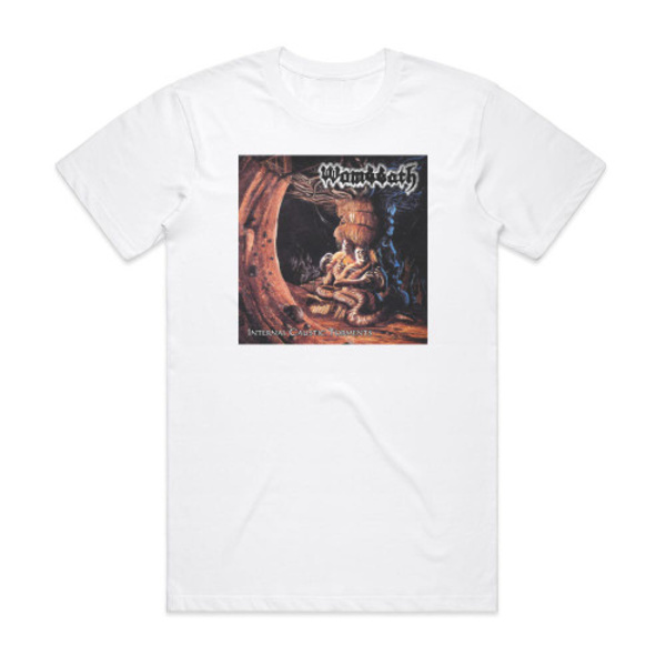 Wombbath Internal Caustic Torments -albumin kansikuva T-paita valkoinen S