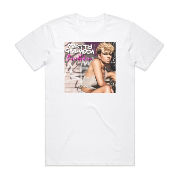 Keri Hilson Pretty Girl Rock Album Cover T-skjorte Hvit L