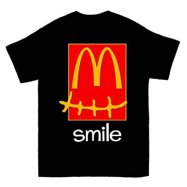 Travis Scott Mcdonalds Smile Graphic T-shirt XXXL