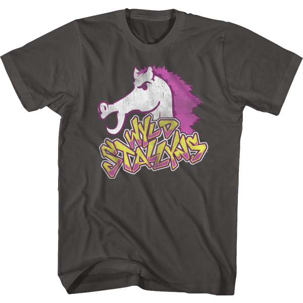 Neon Wyld Stallyns Bill og Ted's Excellent Adventure T-skjorte L