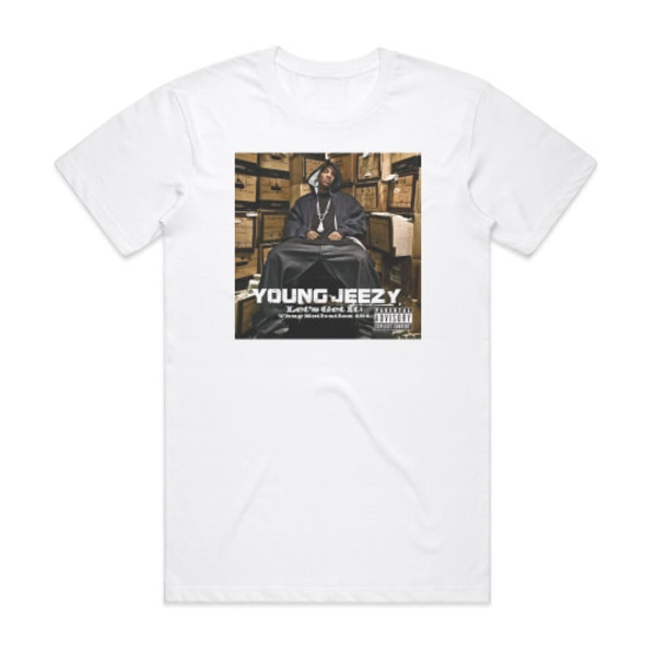 Young Jeezy Lets Get It Thug Motivation 101 Album Cover T-Shirt Hvid L