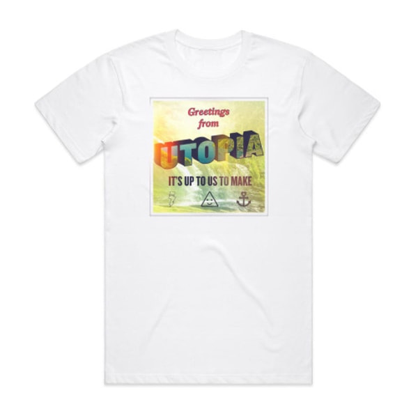 YACHT Utopia Remixes Album Cover T-shirt Hvid XL