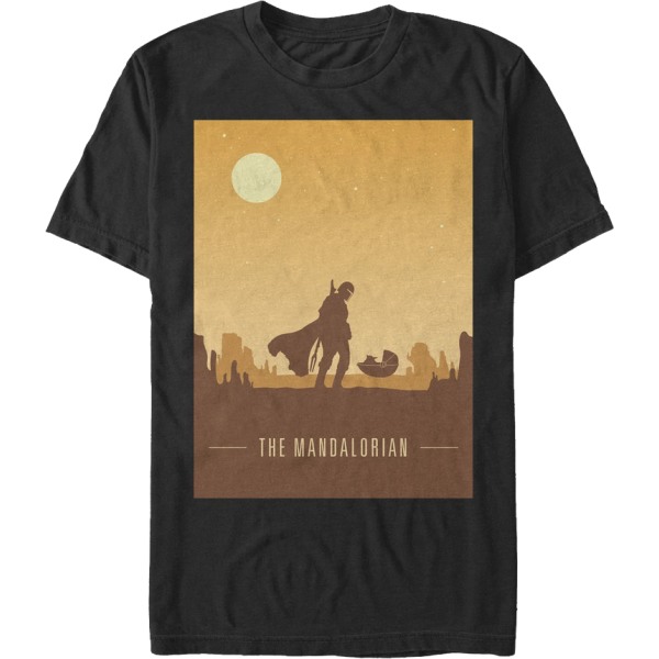 Silhouettes Star Wars The Mandalorian T-shirt XXXL