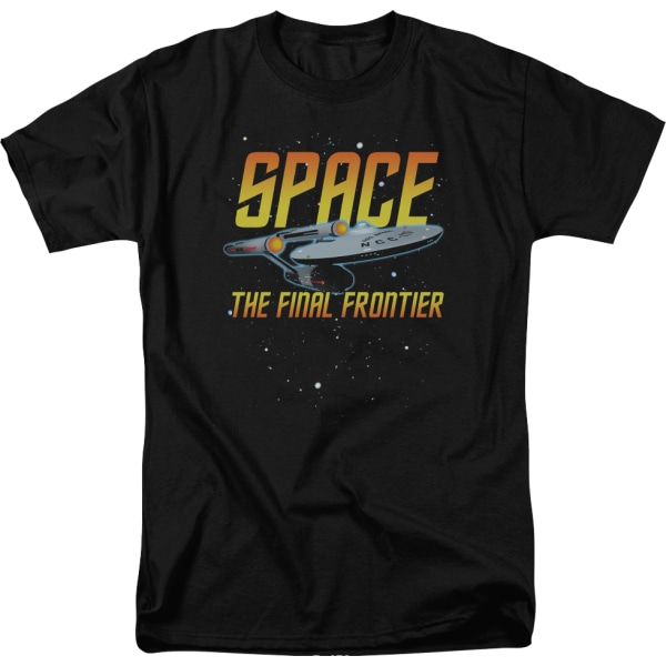 Space The Final Frontier Star Trek T-skjorte L