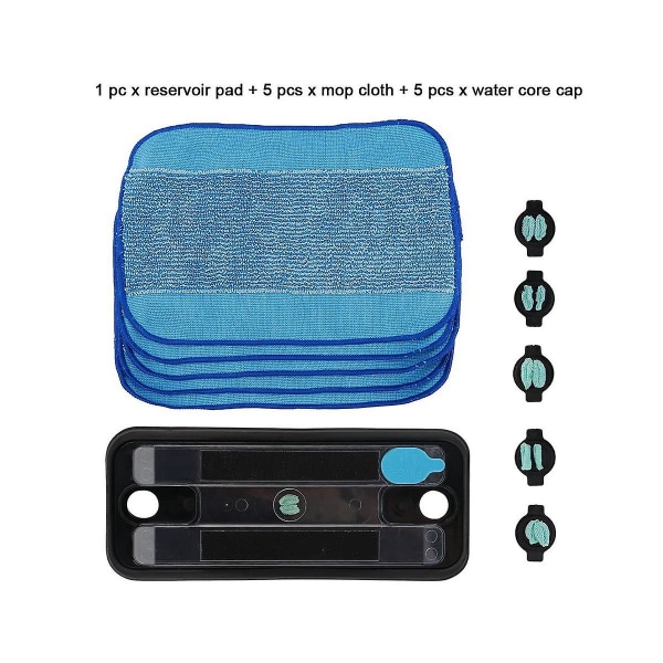 Vannbeholderpute-settdeler for 380t 320 god 4200 5200 Pro-clean mopping rengjøring vannbeholderpute