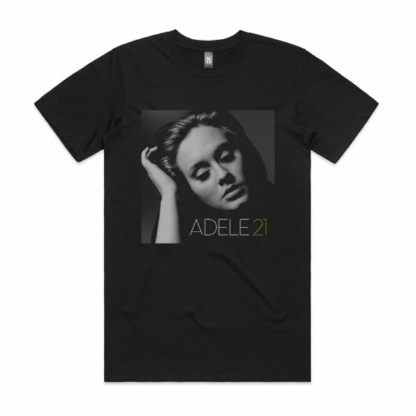 Adele 21 Album Cover T-shirt Sort L