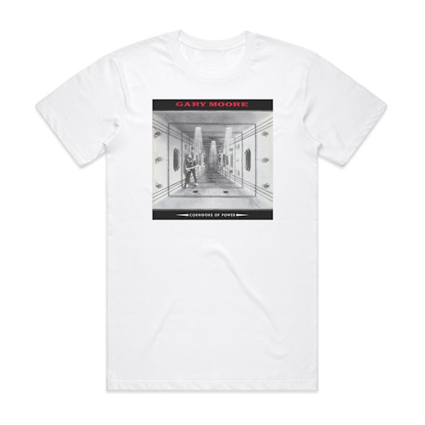 Gary Moore Corridors Of Power Album Cover T-shirt Vit XXXL