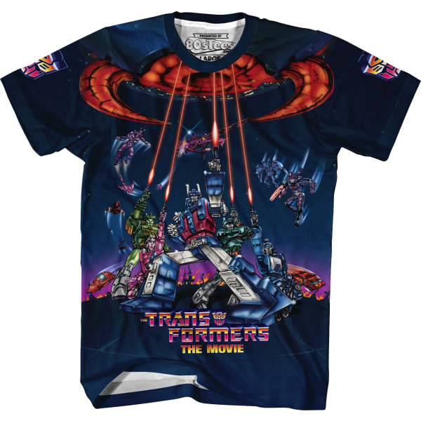 Klassisk Transformers T-shirt med filmposter från 1986 M