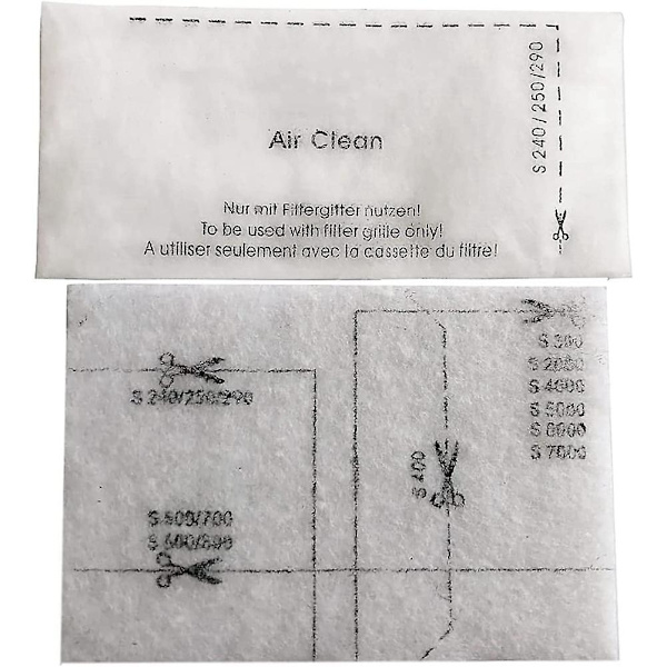 Støvsugerpose Hepa Filter-aa 50 til 3d Gn Compact C1 C2 Complete C2 C3 S4000 S5000 S6000 S8310 Støvsuger C